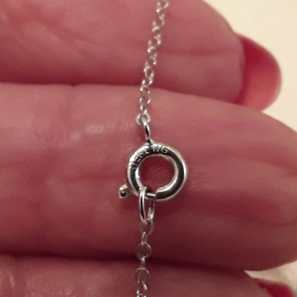 VTG 925 STERLING AURORA BOREALIS CRYSTAL NECKLACE - Picture 9 of 14